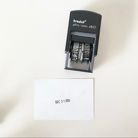 Trodat Printy Line Dater 4810 Stamp - Picture 4 of 4